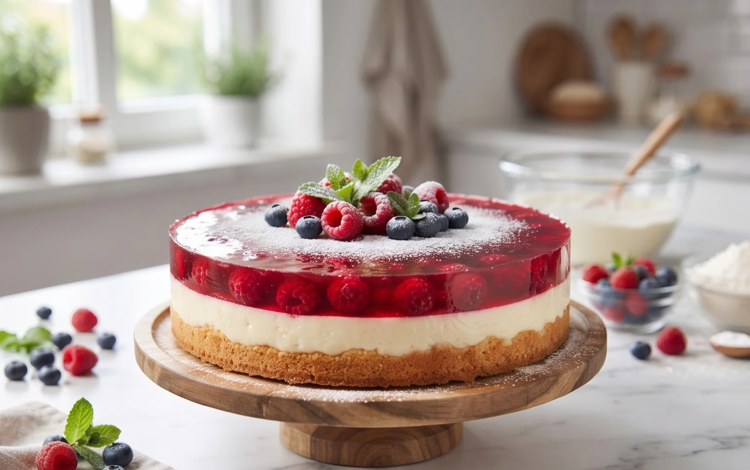 Wackelpudding-Kuchen