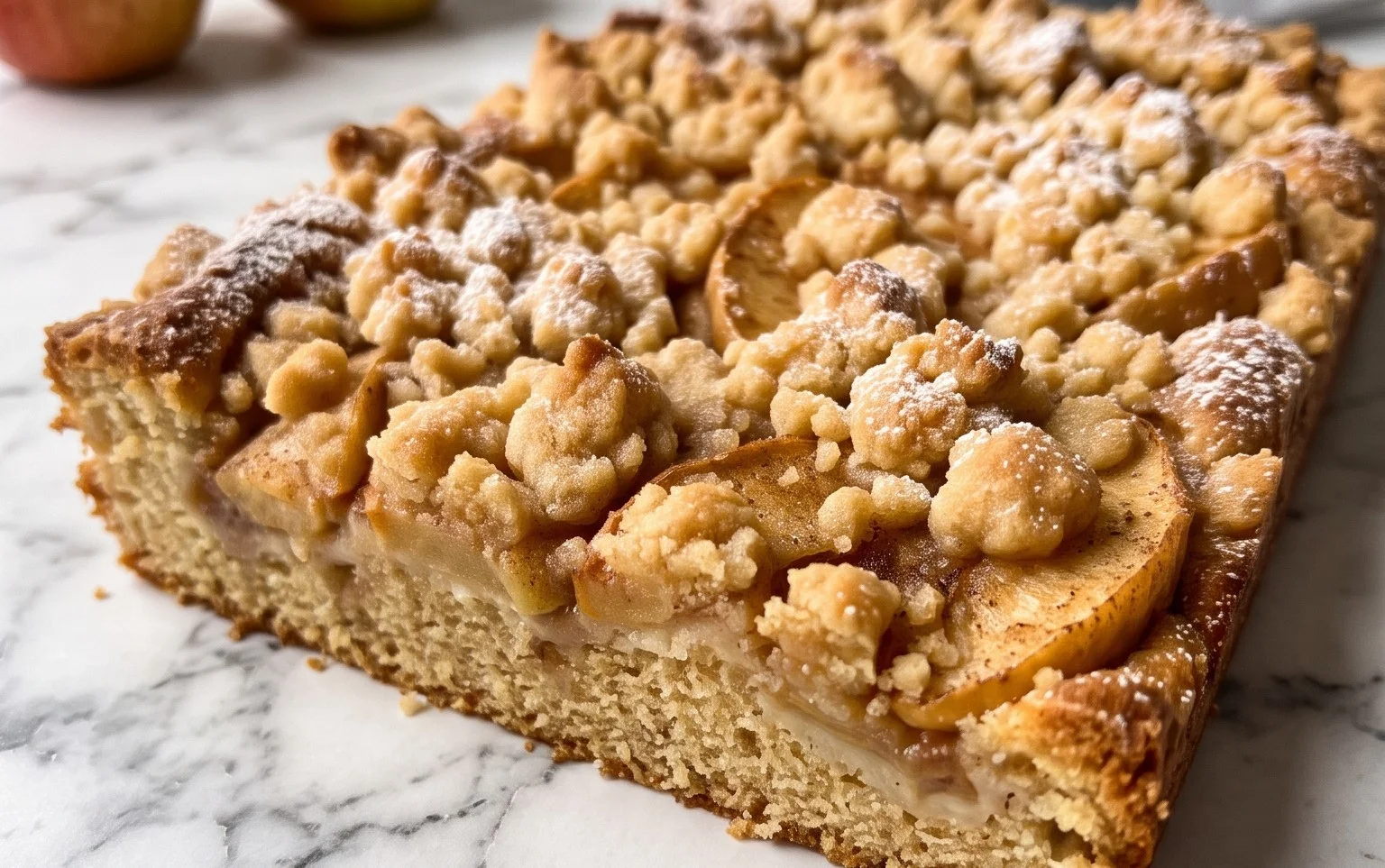 Apfelkuchen vom Blech mit Streusel – einfach lecker